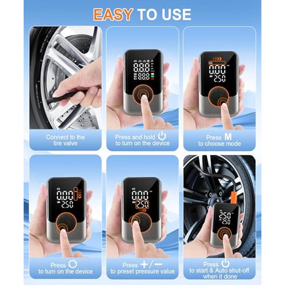 Air Car Accessories: SINGARO Tire Inflator Portable Air – Packaging