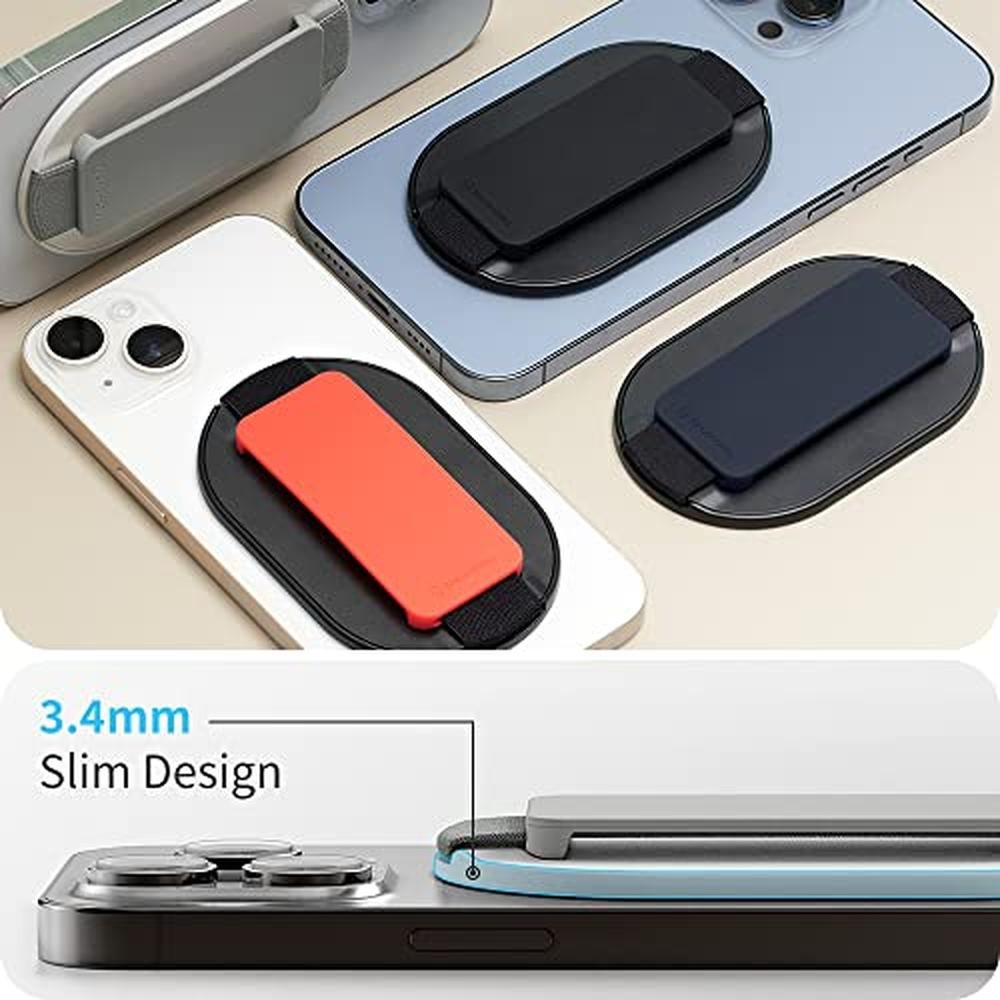 Magsafe Grip: Sinjimoru M-SGrip Black Magnetic Phone Holder – In Use