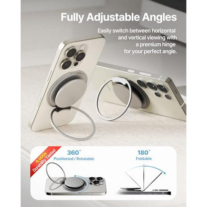 Sinjimoru MagSafe Phone Grip: 3000G Magnetic Hold – Close-up Detail