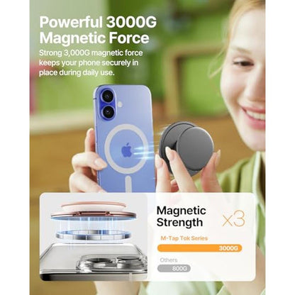 Sinjimoru MagSafe Phone Grip: 3000G Magnetic Hold – In Use