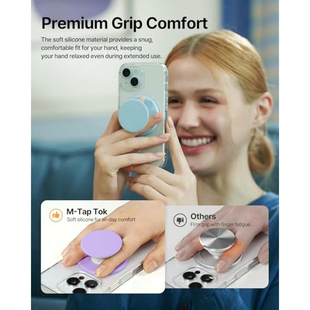 Grip Sinjimoru: Sinjimoru Magsafe Phone Grip Soft Silicone – Side View