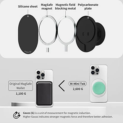 Magnetic Phone Grip: Sinjimoru M-Mini Tok Black – In Use