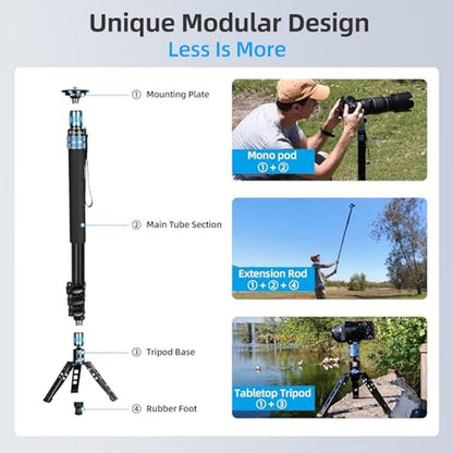Monopod Sirui: SIRUI AM-404FL 74.8-Inch Aluminum Video – In Use