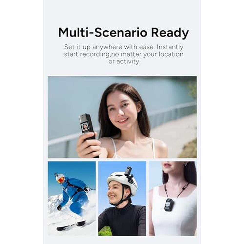 Camera SJCAM: SJCAM C300 2IN1 Handheld 4K Pocket Camera – Side View