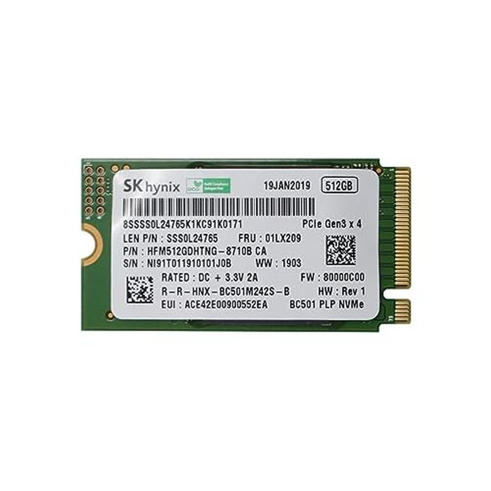Hynix BC511: SK Hynix BC511 512GB M.2 2242 42mm NVMe PCIe – Front View