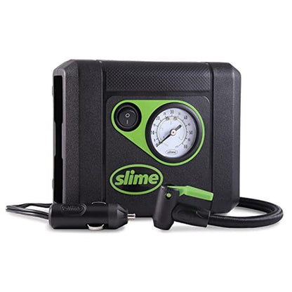 Tire Air: Slime 40060 Tire Inflator Compact Portable Car – Front View