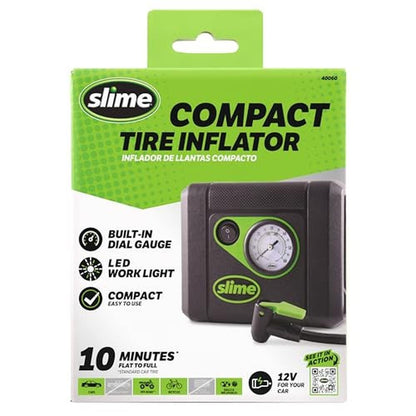 Tire Air: Slime 40060 Tire Inflator Compact Portable Car – Side View