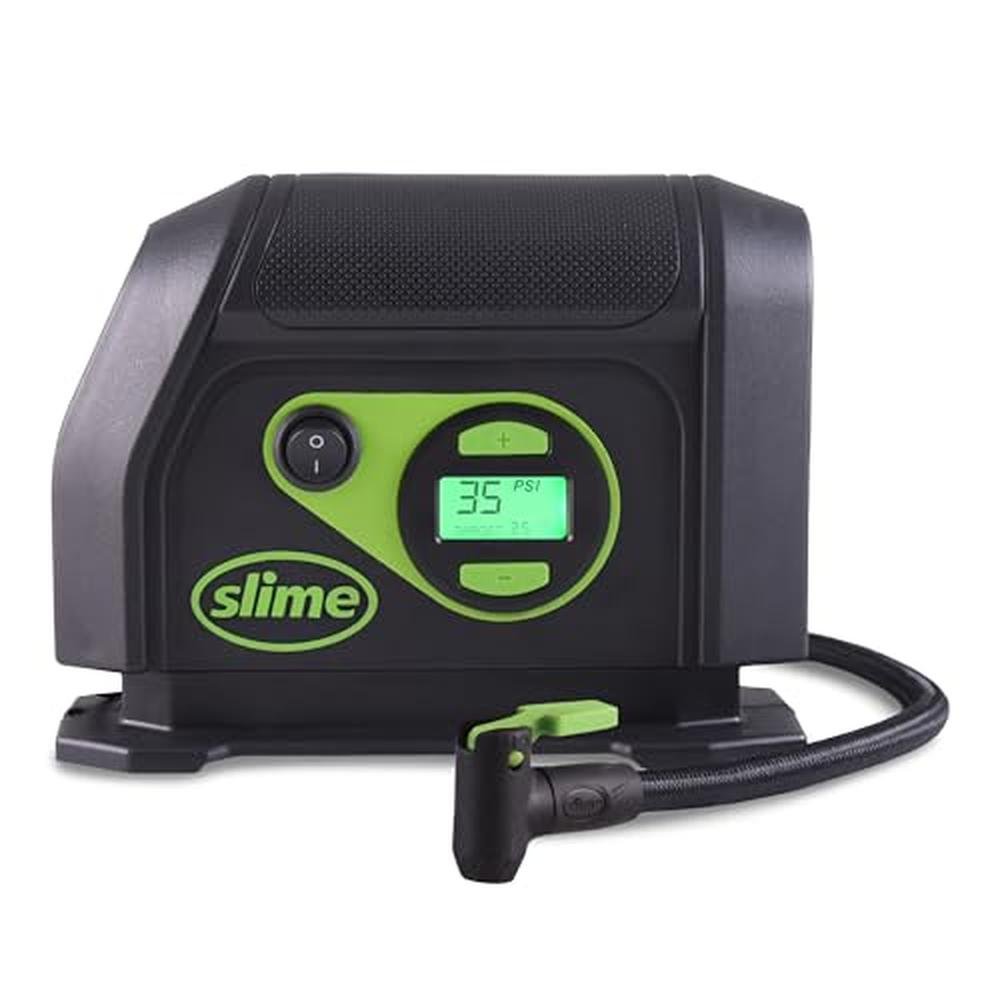 Slime 40088: Portable Car Air Compressor Tire Inflator – Front View
