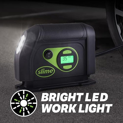 Slime 40088: Portable Car Air Compressor Tire Inflator – In Use