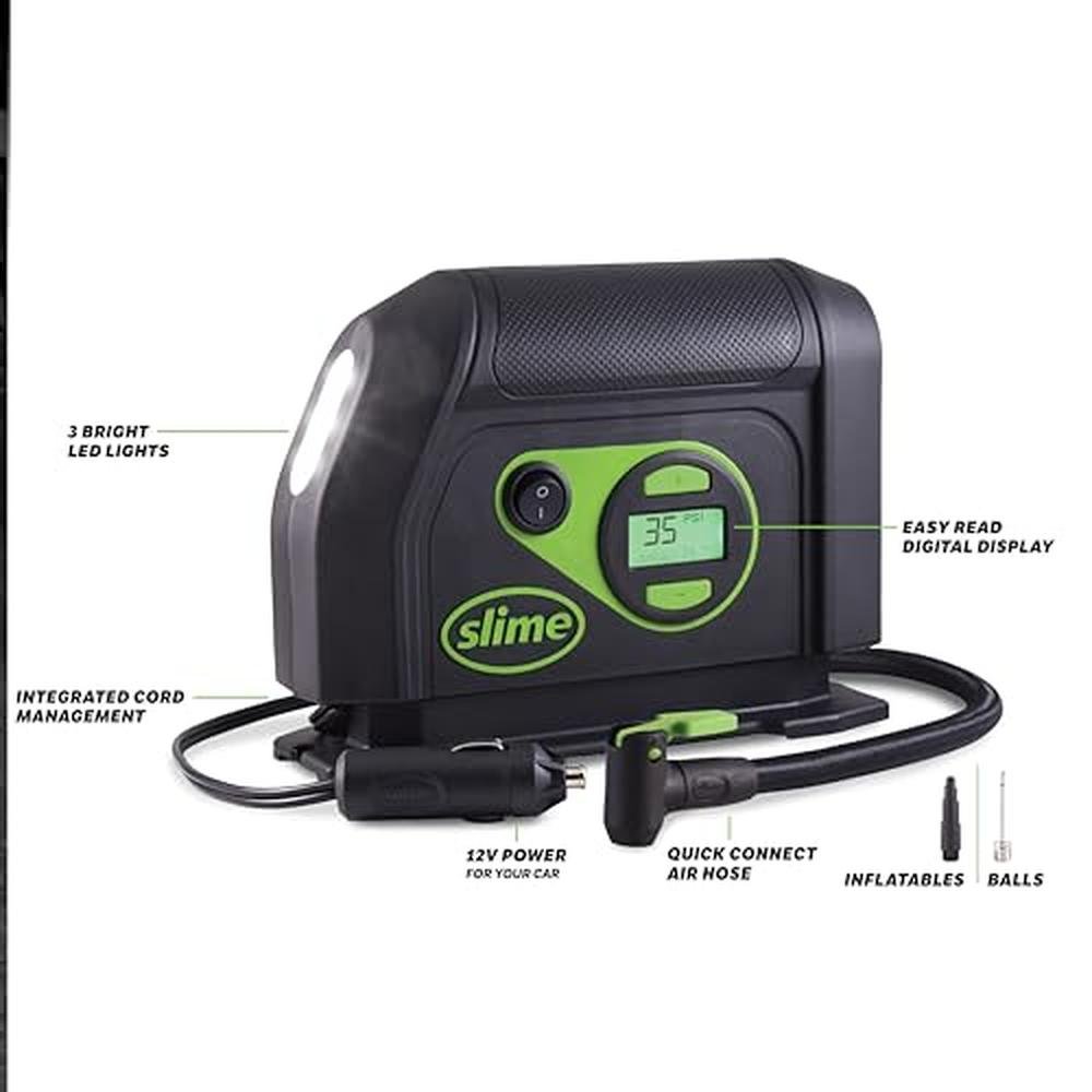 Slime 40088: Portable Car Air Compressor Tire Inflator – Packaging