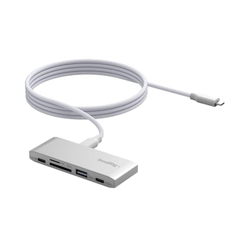 SDHC SDXC Memory Card Reader: SmallRig 5-in-1 Dual USB-C SD – Front View