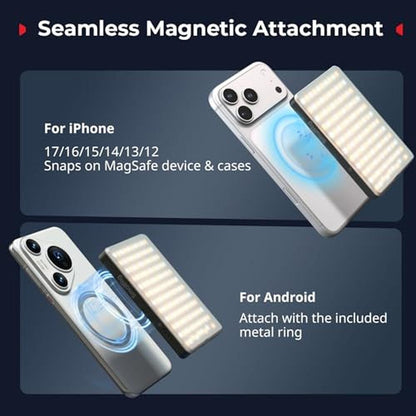 SmallRig M3 Magnetic Selfie Phone Light – Side View