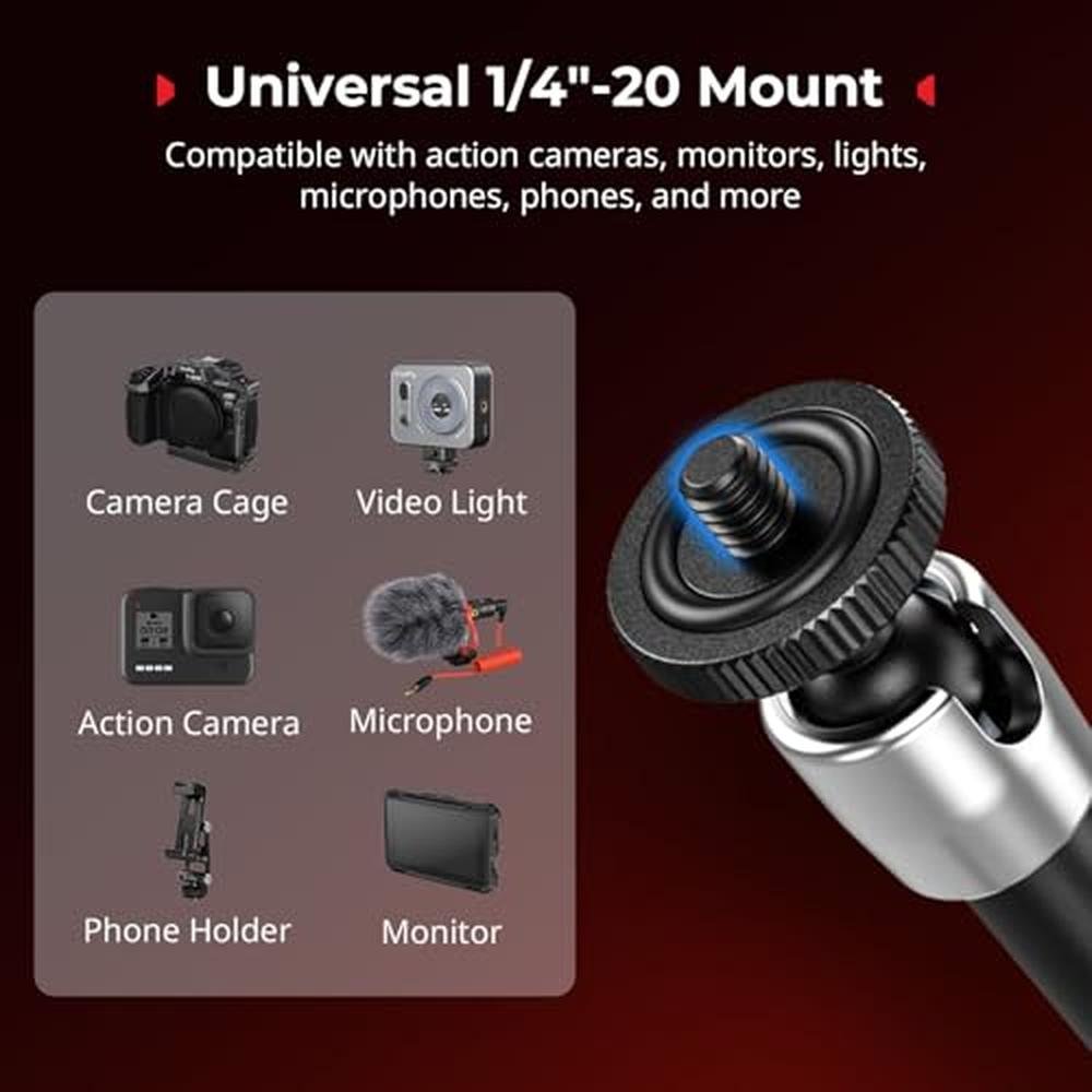 Magic Arm: SmallRig Magic Arm Clamp with 1/4" Screw – Close-up Detail