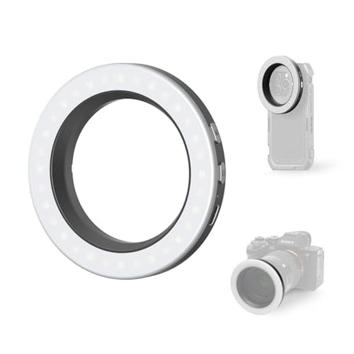 67mm Light: SmallRig Vibe P30 Bi-Color LED Video Light – Front View