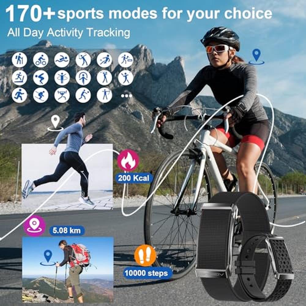 Giwbeiv Smart Bracelet: Giwbeiv 24/7 Activity Fitness – Close-up Detail