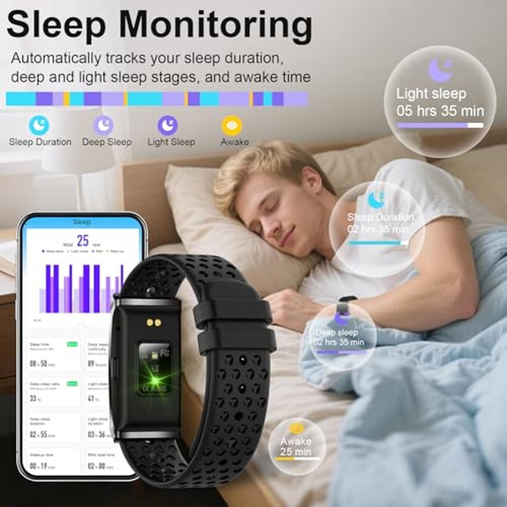 Giwbeiv Smart Bracelet: Giwbeiv 24/7 Activity Fitness – In Use