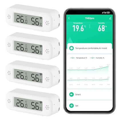 Temperature Digital: Smart Digital Thermometer Hygrometer – Front View