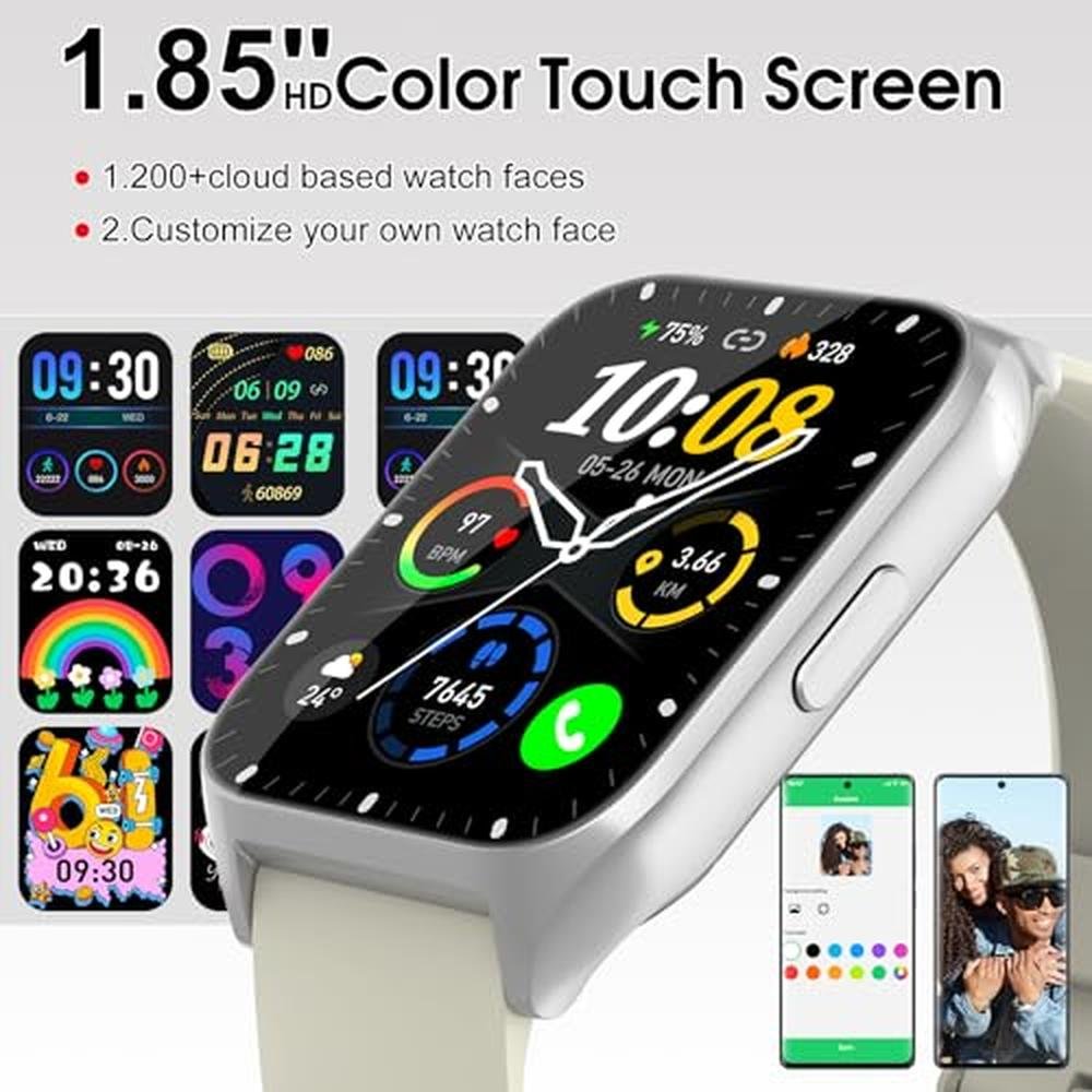 Watch Tracker: 1.85 HD Smartwatches for Men – Close-up Detail