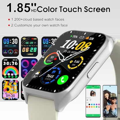 Watch Tracker: 1.85 HD Smartwatches for Men – Close-up Detail