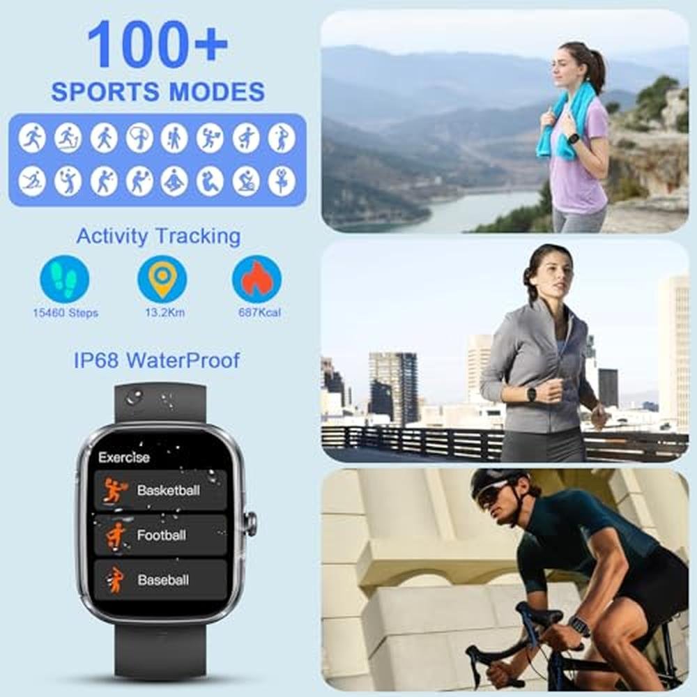 Watch Men: Smart Watch for Men and Women 2025 – Side View