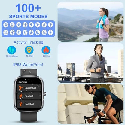 Watch Men: Smart Watch for Men and Women 2025 – Side View