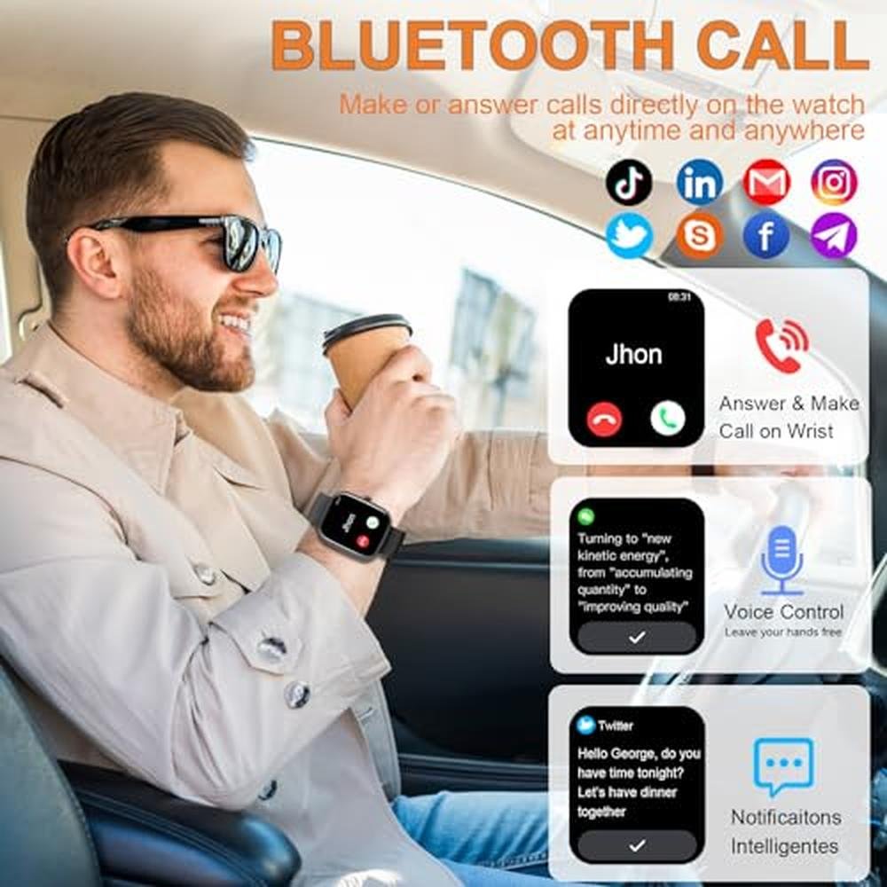 Watch Men: Smart Watch for Men and Women 2025 – Close-up Detail