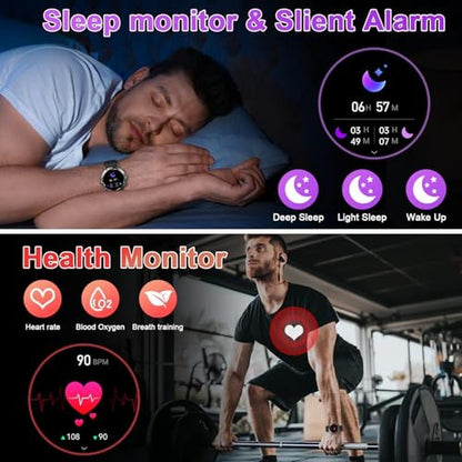 Watch Men: Premium Smartwatch Fitness Tracker Bluetooth – Close-up Detail