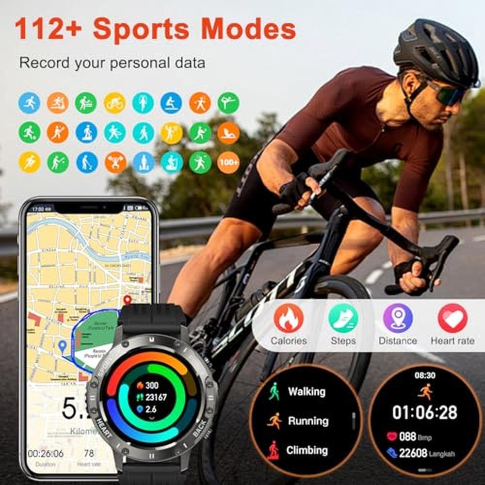Watch Men: Premium Smartwatch Fitness Tracker Bluetooth – In Use