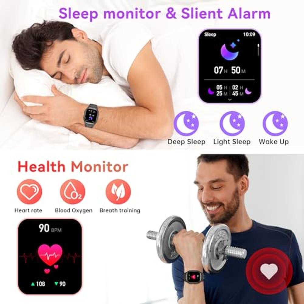 Watch Men: Smart Watch for Men Fitness Tracker Military – Close-up Detail
