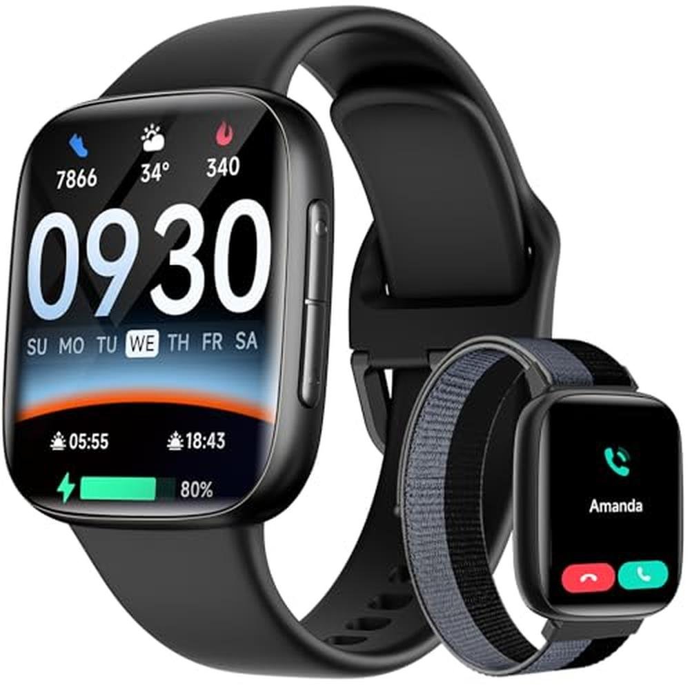 Smart Watch for Men: 1.85 AMOLED Ultra Clear Screen – Front View