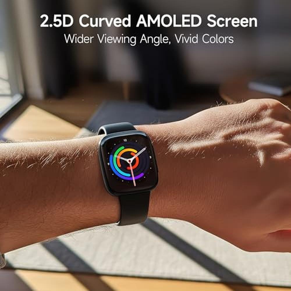 Smart Watch for Men: 1.85 AMOLED Ultra Clear Screen – Side View