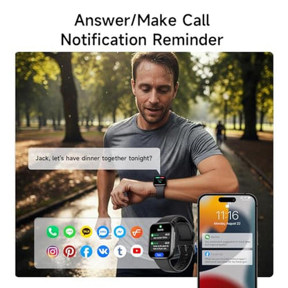 Smart Watch for Men: 1.85 AMOLED Ultra Clear Screen – Close-up Detail