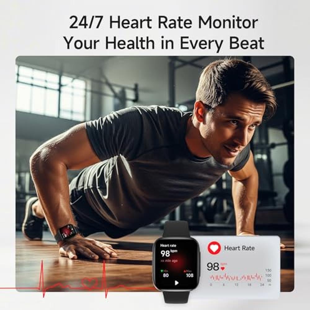 Smart Watch for Men: 1.85 AMOLED Ultra Clear Screen – In Use
