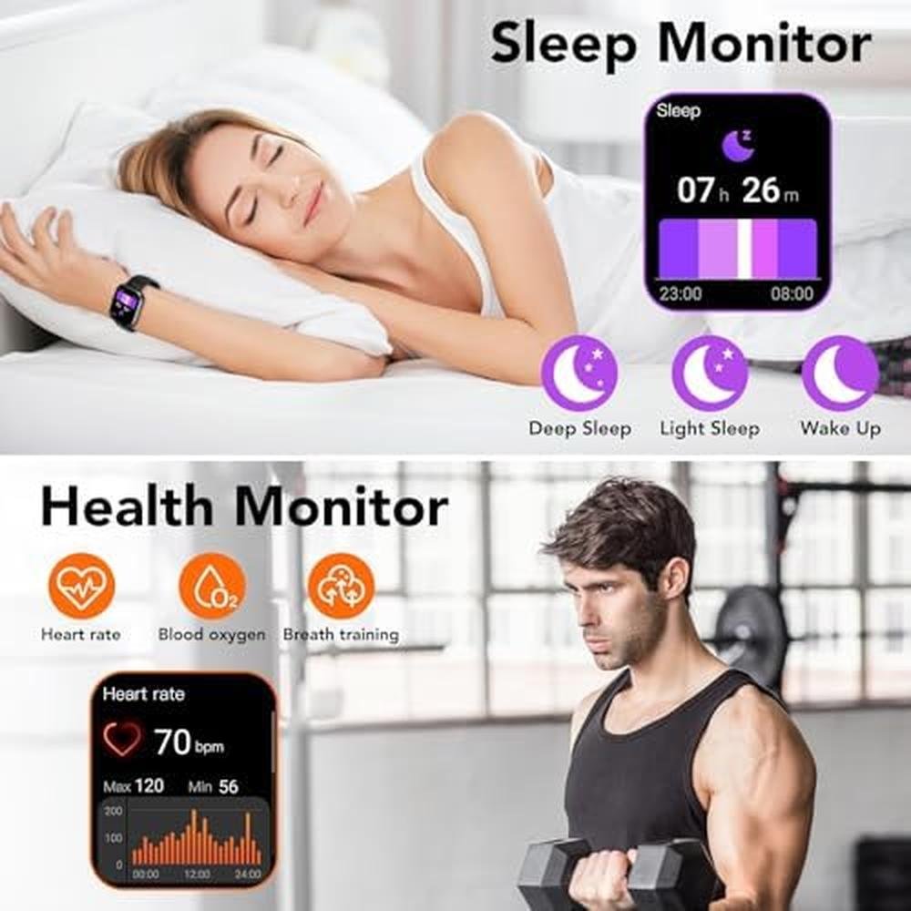 Watch Monitor: Smart Watch for Men Women with Heart Rate – Packaging