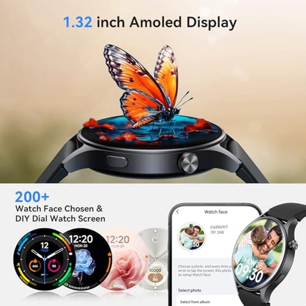 Smart Watch for Men: USA Warehouse AMOLED Ultra-Clear Screen – Packaging