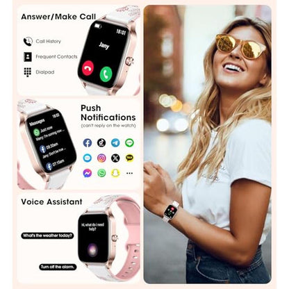 Smart Watch for Women: INNOFOVO Answer Make Calls 1.83 HD – Side View