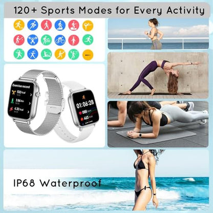 Smart Watch for Women: 1.83 HD Display – In Use