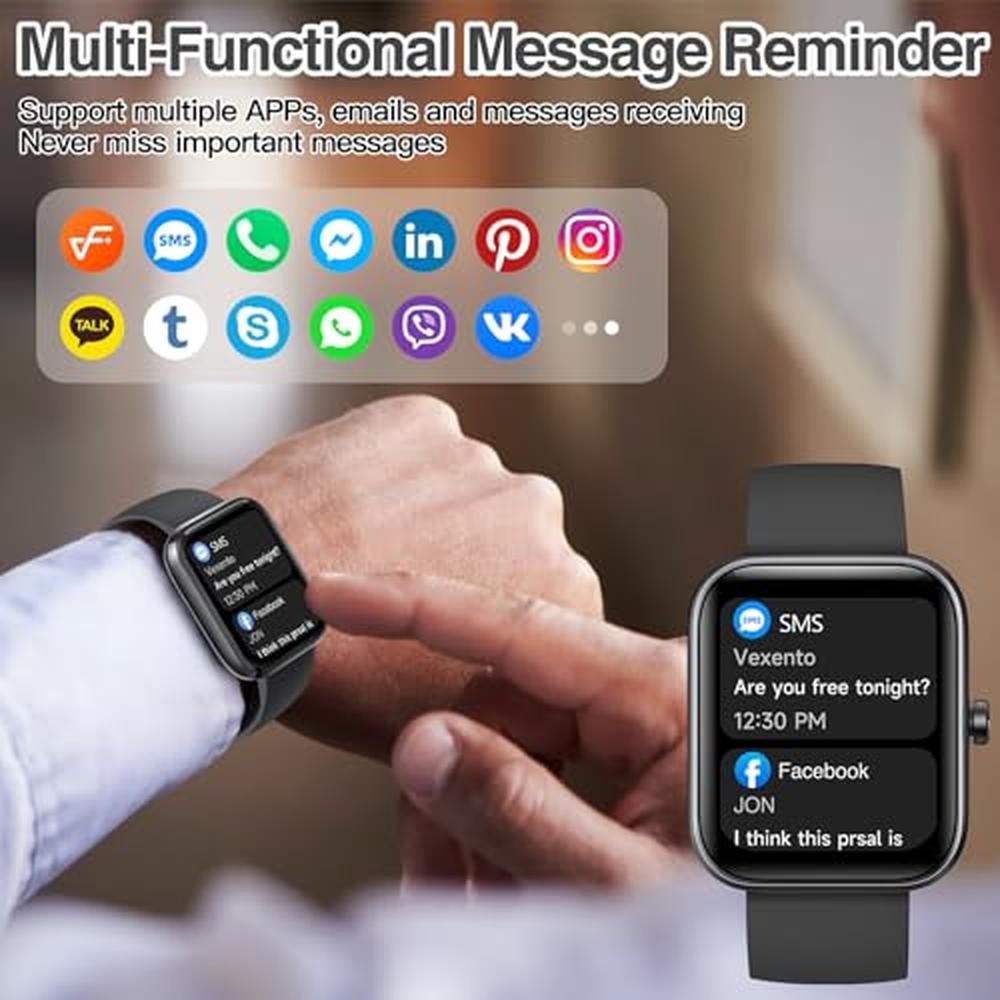 Smart Watch for Women: Konitee 1.83" DIY Dial – Close-up Detail