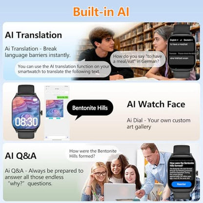 Watch Women: Smart Watch for Women and Men with Text and – Packaging