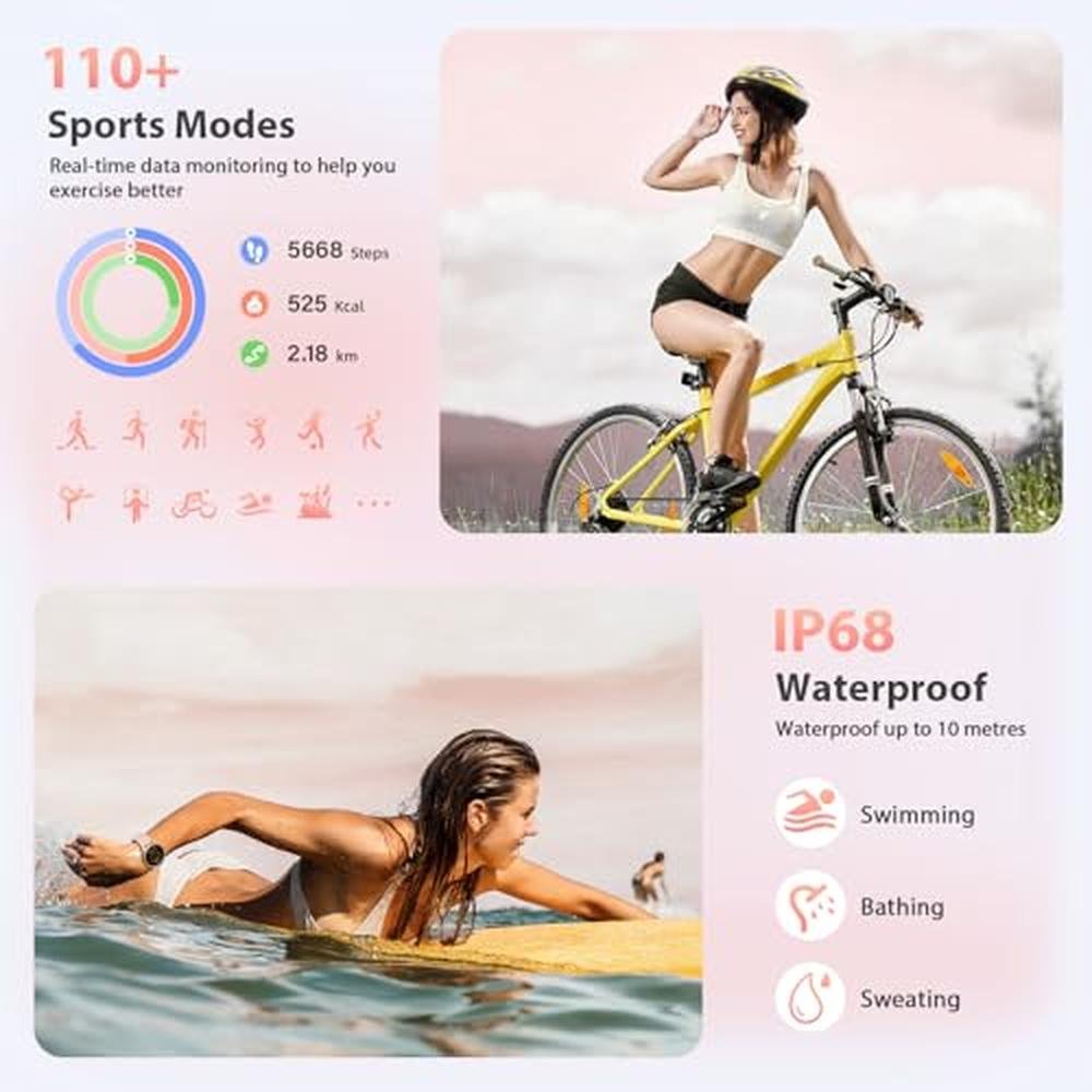 Smart Watch for Women: LW92 Smartwatch with Bluetooth – In Use