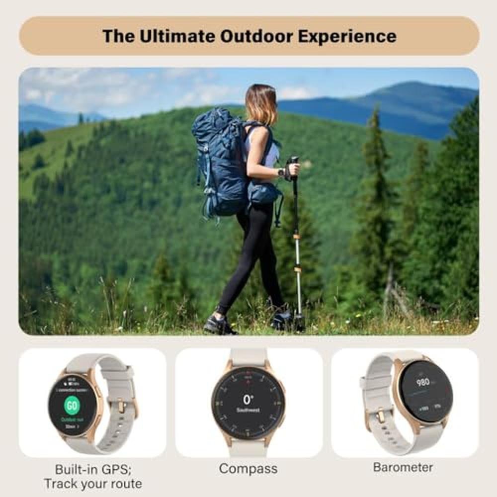 Smart Watch Women: 1.32 AMOLED GPS – Close-up Detail