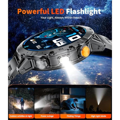 Smart Watches for Men: Ultra HD Screen – Side View
