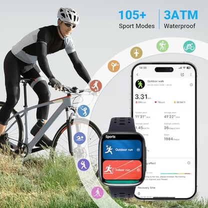 Watches Men: Smart Watches for Men Android iPhone 2 Bands – Packaging