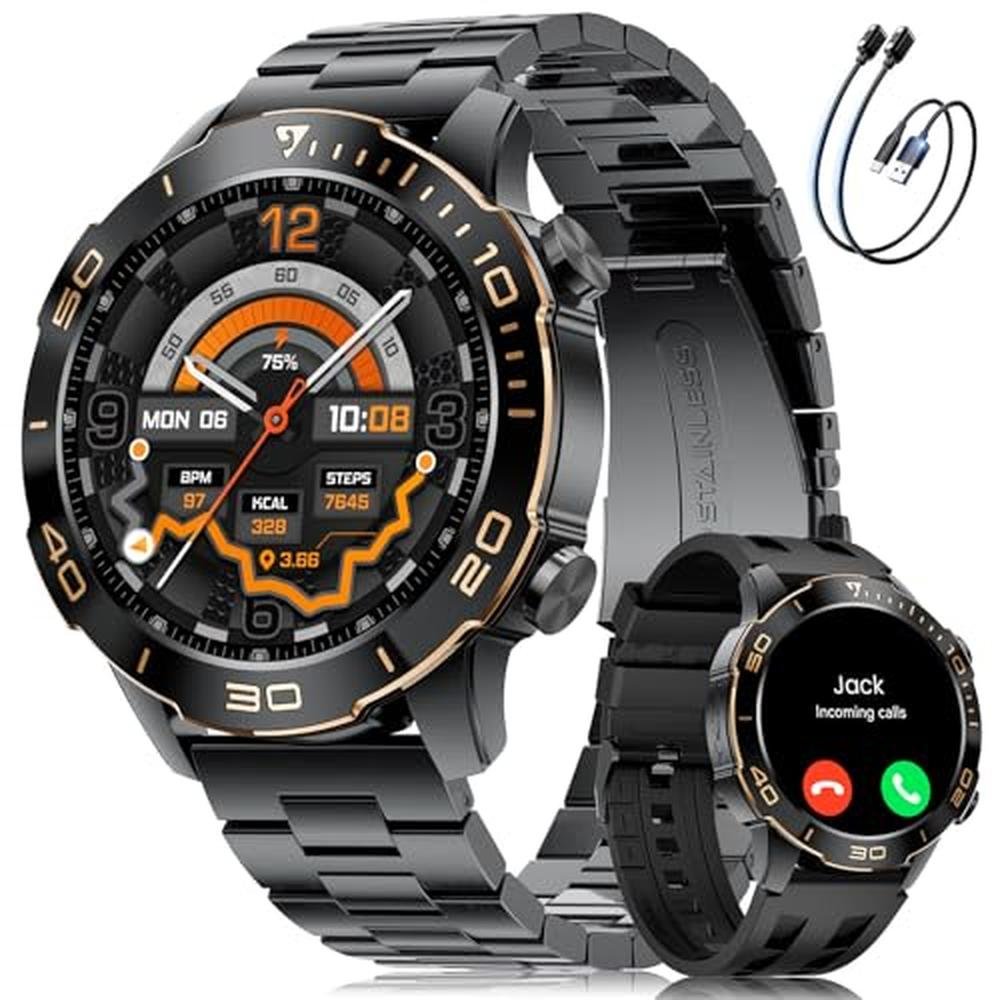 Men Watches: Luxury Smartwatches for Android iPhone – Front View