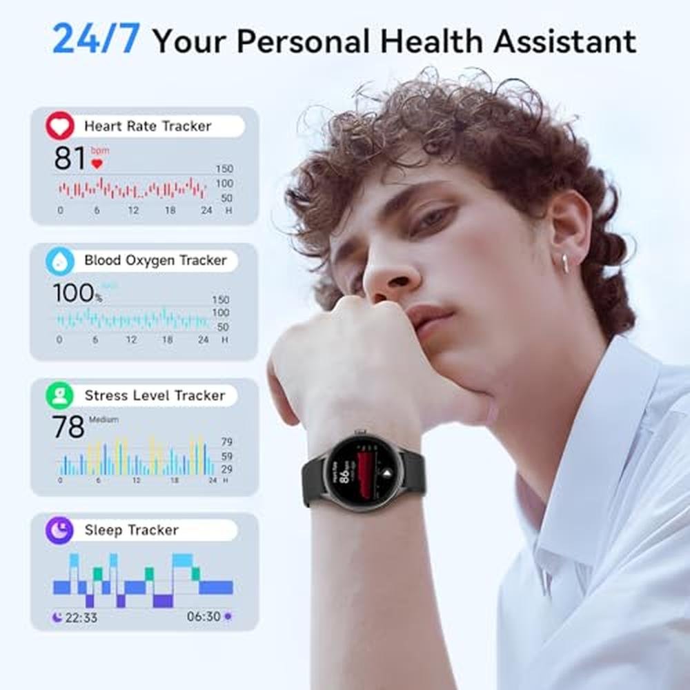 Smart Watches for Men: USA Warehouse 1.27 Round Smartwatch – Packaging