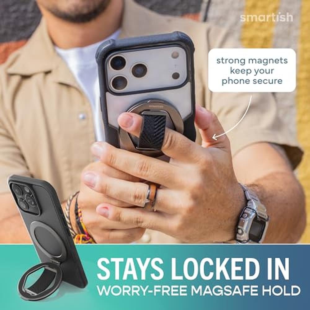 MagSafe Grip: Smartish Kickstand Quickstand Magnetic Cell – Side View
