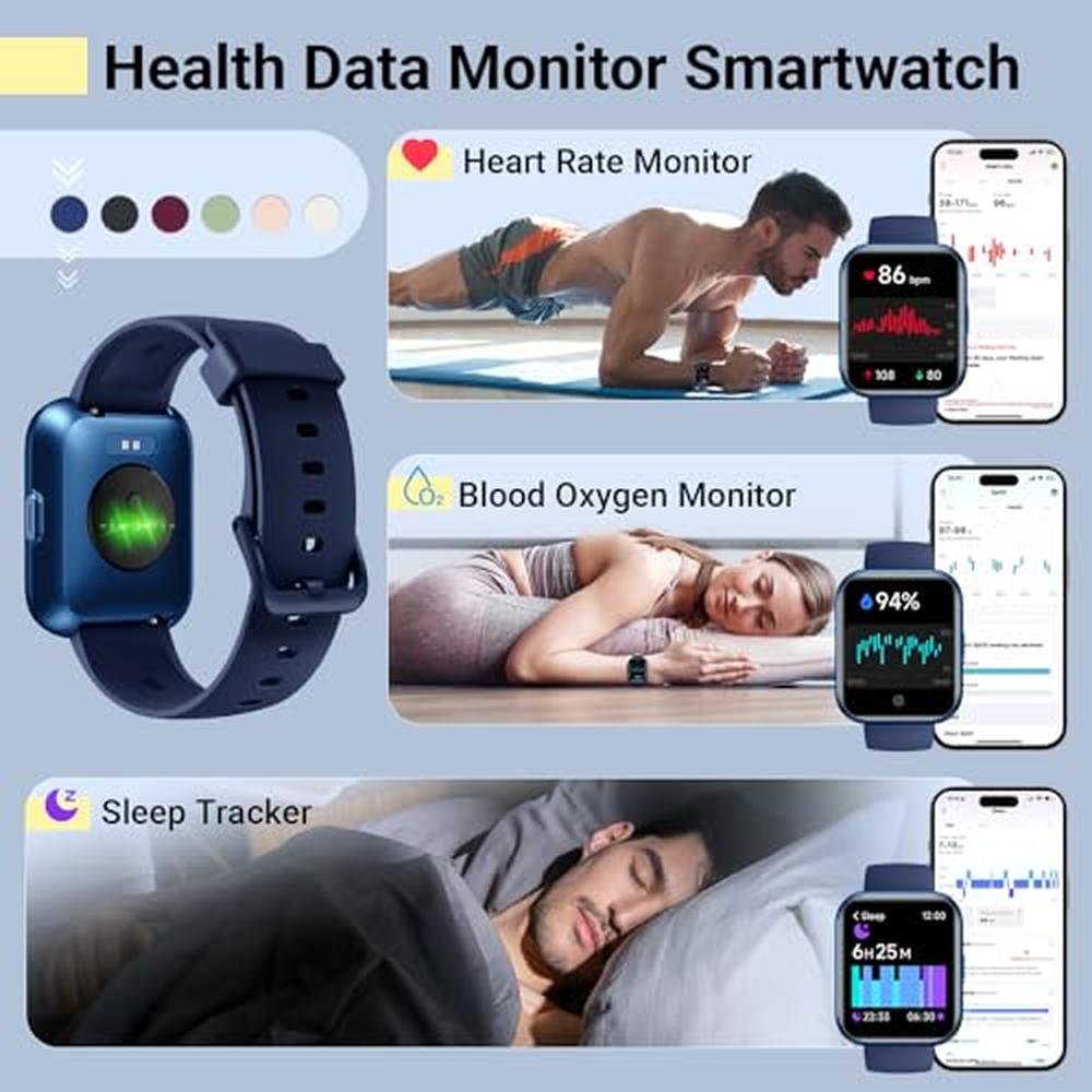 Watch Smartwatch: Premium USA Brand 1.8'' Fitness Tracker – In Use