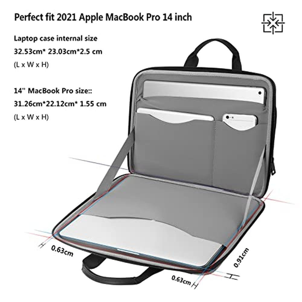Smatree 14inch: Smatree 13-14inch Hard Laptop Carrying Case – Close-up Detail