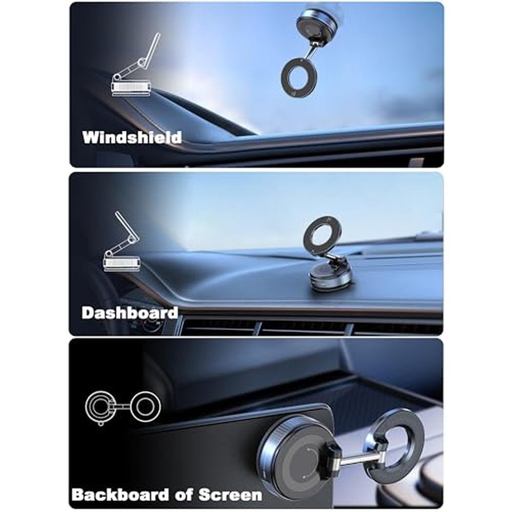 Phone Magnetic Holder: Snanlen Upgraded 360 Nano Gel Vacuum – Side View