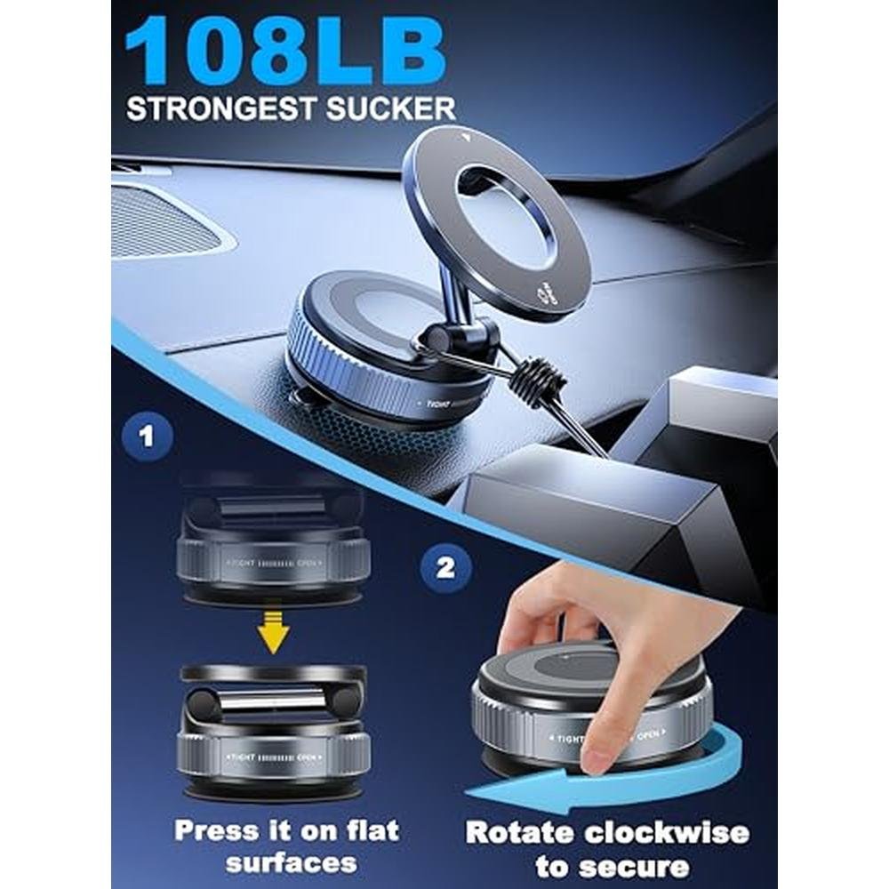 Phone Magnetic Holder: Snanlen Upgraded 360 Nano Gel Vacuum – Close-up Detail